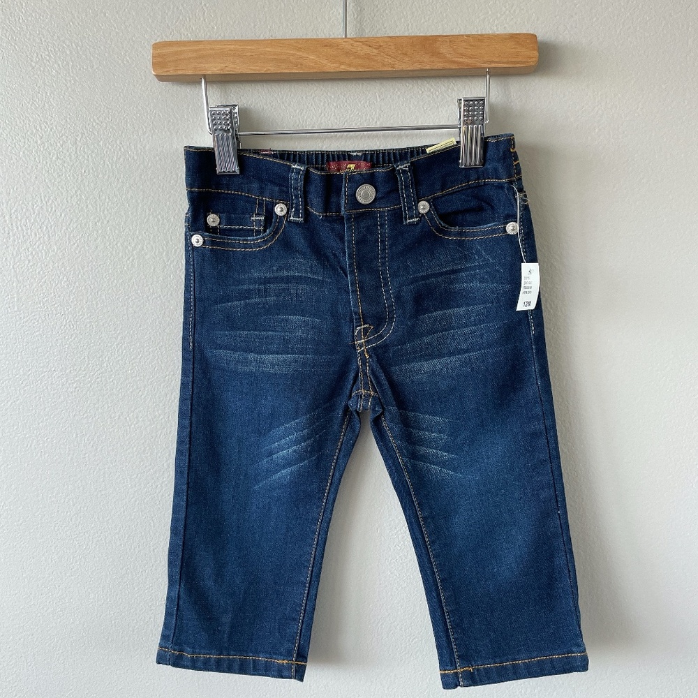 For all Man Kind baby jeans 12m baby pants dark wash New with tags! Kids